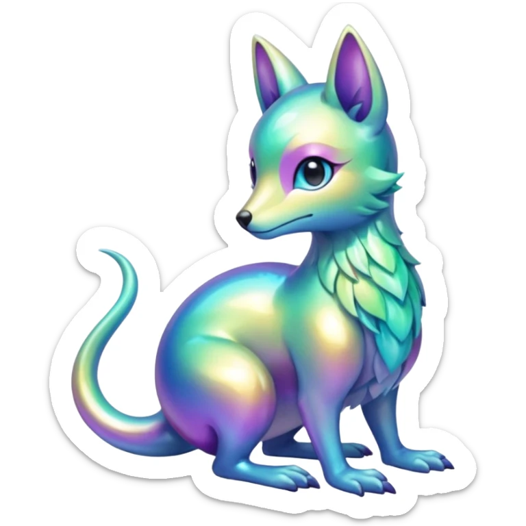 Shiny Fionbri-creature by Falvie (full body) sticker