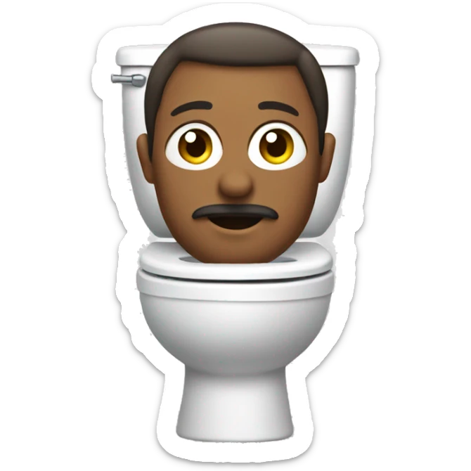 Skibidi toilet sticker