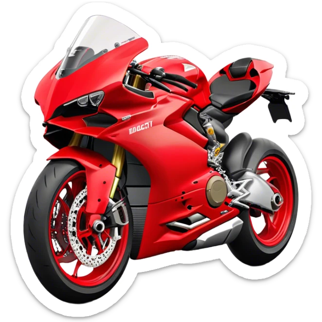Ducati Panigale (Sportbike) - Ducati Panigale V4 (Model Year: 2022) (Iconic colour: Red) sticker