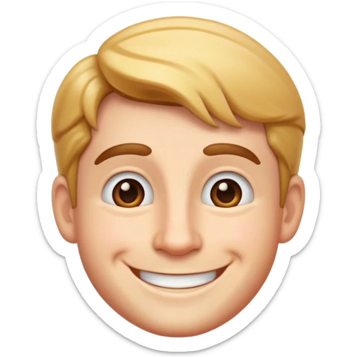Ralph character smiling sticker