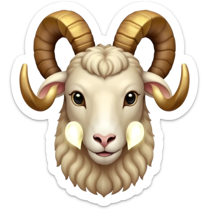 "A digital illustration of the Aries zodiac sign, a majestic ram with glowing horns, incorporating the color #00d9ff prominently in its design, celestial background, mystical and cosmic atmosphere" sticker