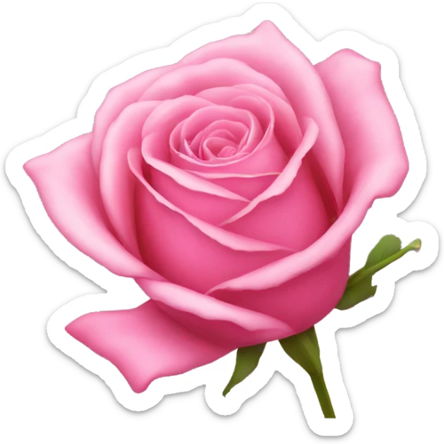 pink rose sticker
