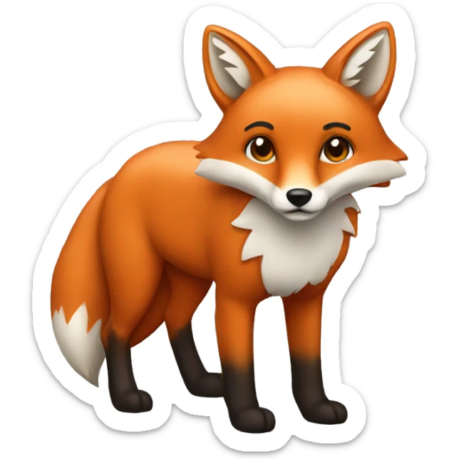 Fox sticker