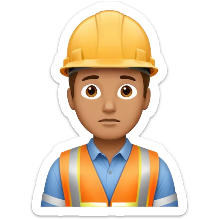 hình ảnh 1 người đàn ông đang nghĩ ra ý tưởng trong xây dựng sticker