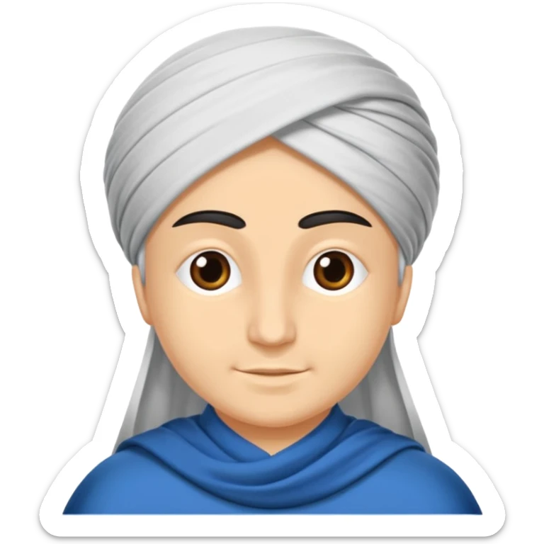 Mavi tik yuvarlak mavi cember  in içine siyah tik sticker