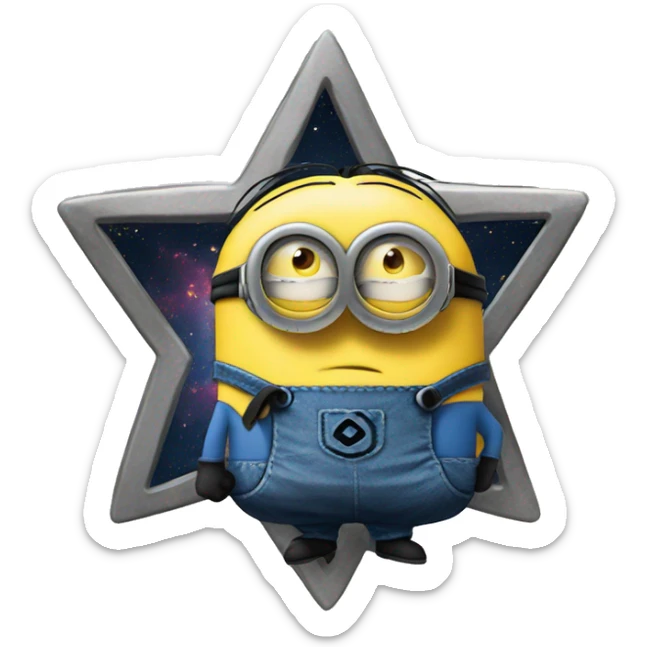 minion star sticker