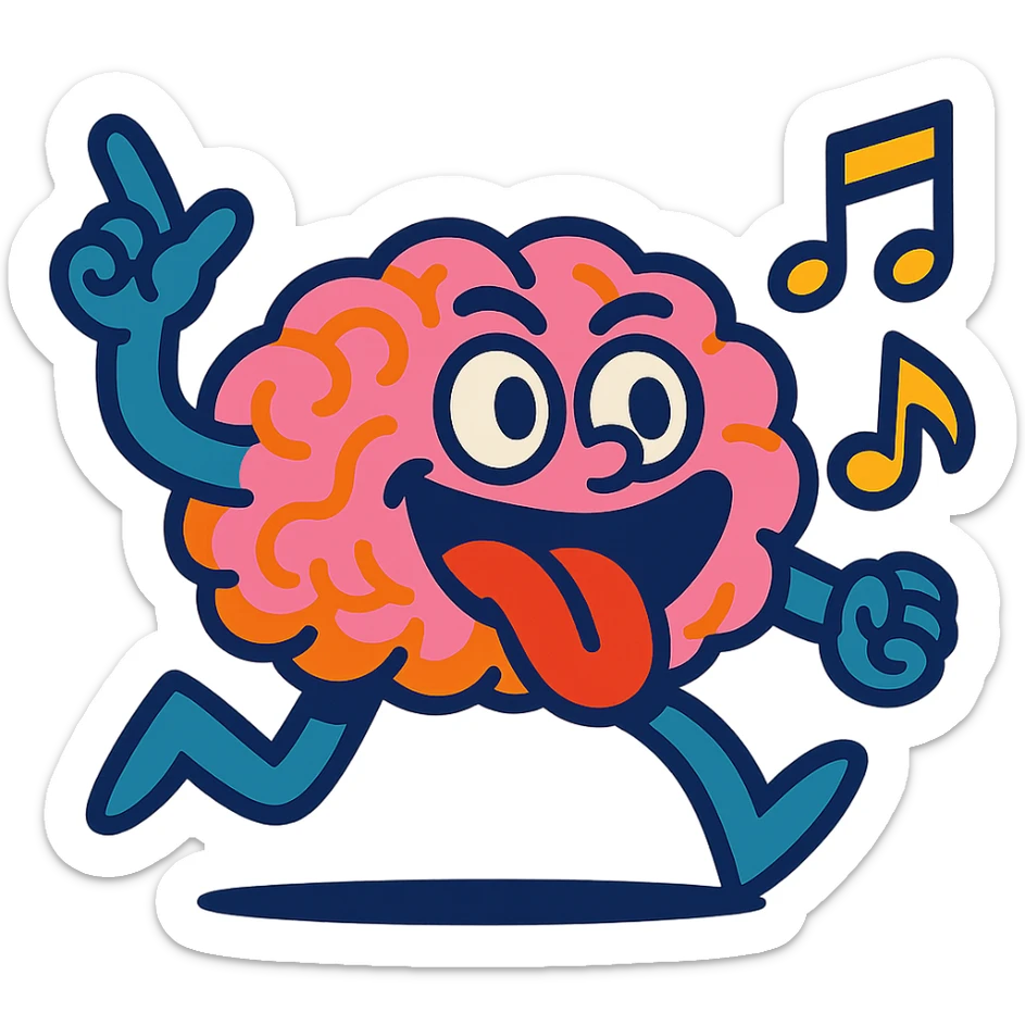 Tung Tung sahur brainrot, playful meme, vibrant, expressive, cartoon style sticker