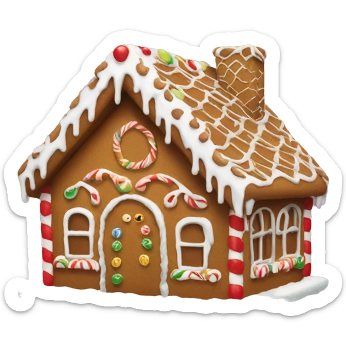 Gingerbread house sticker