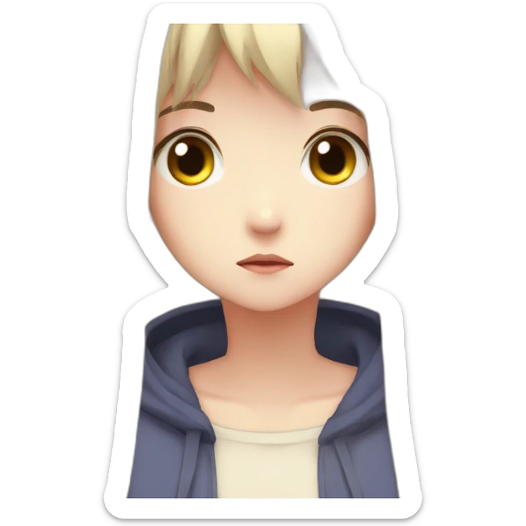 anime girl sad sticker