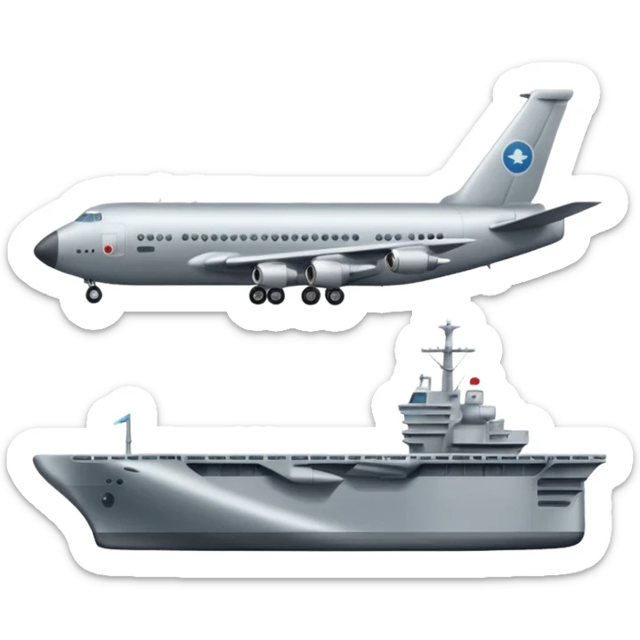 plane carrier sticker