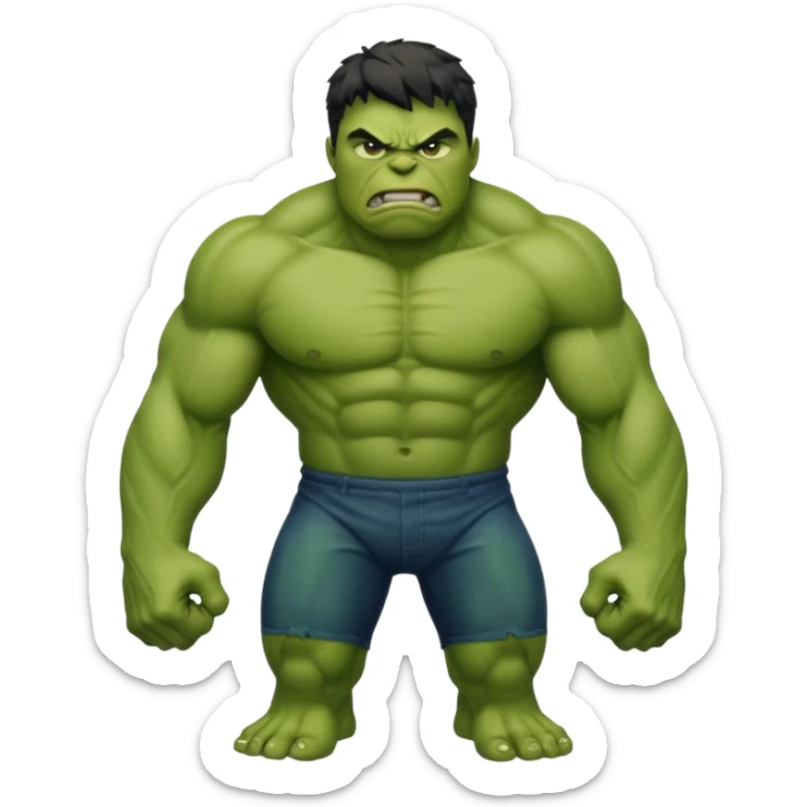 You don't give me sticker give me emoji of hulk sticker