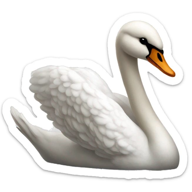 Swan sticker