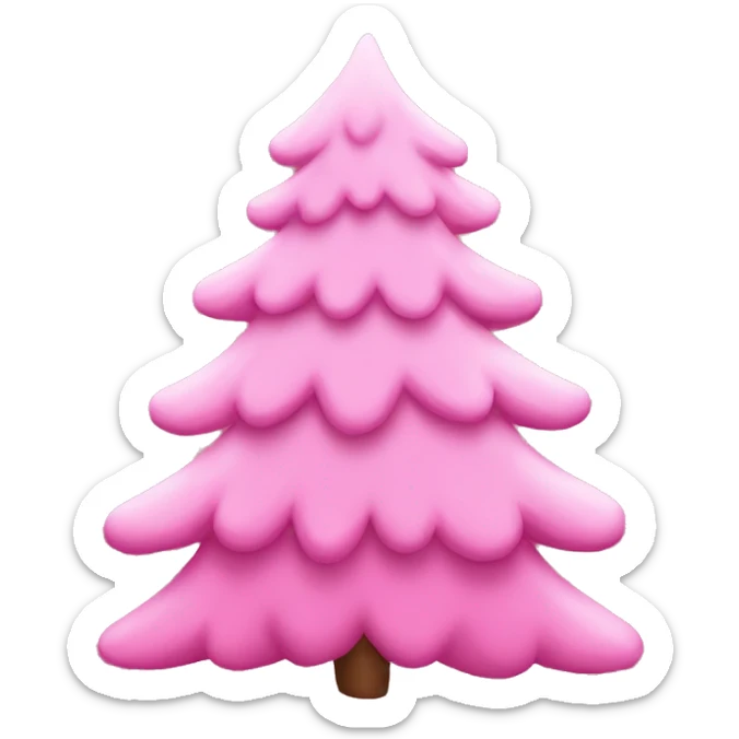 Pink Christmas Tree  sticker