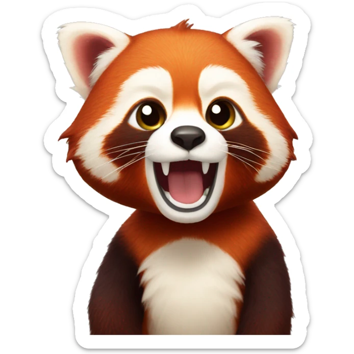 Red panda sticker