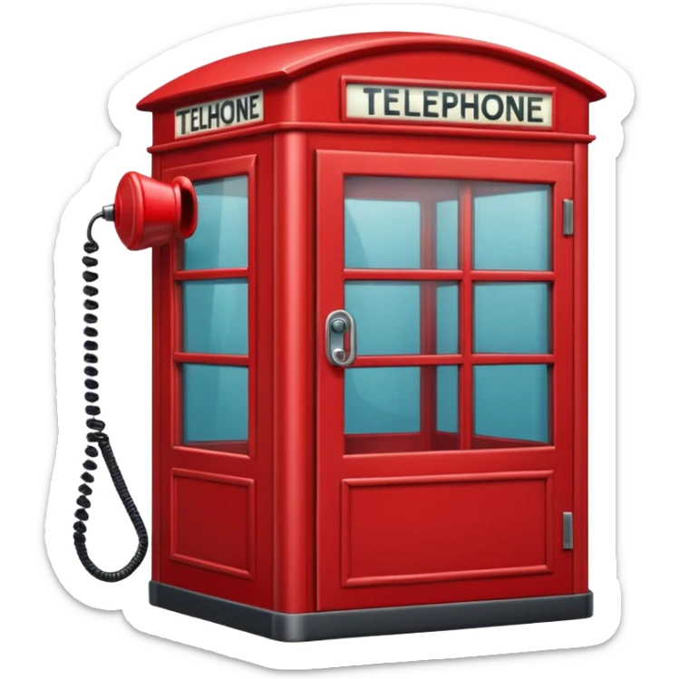 telephone cabin sticker