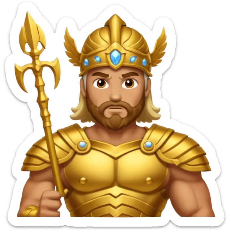 fullbody god zues sticker