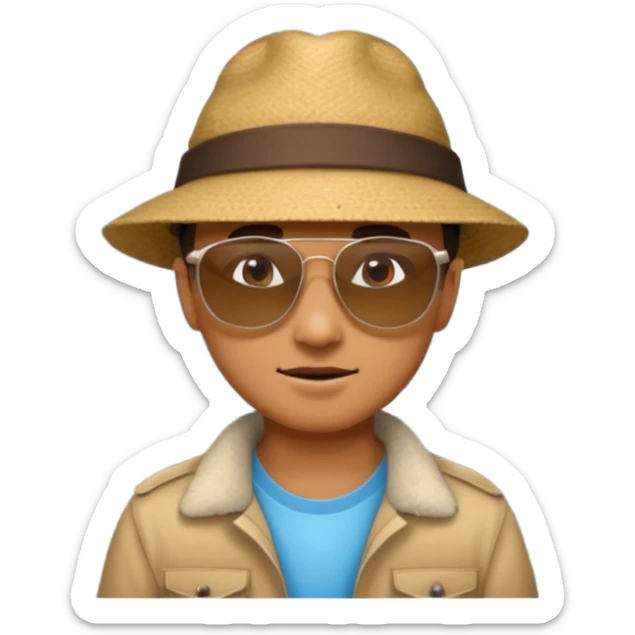 homme qui une montagne coincé dans les fesse sticker