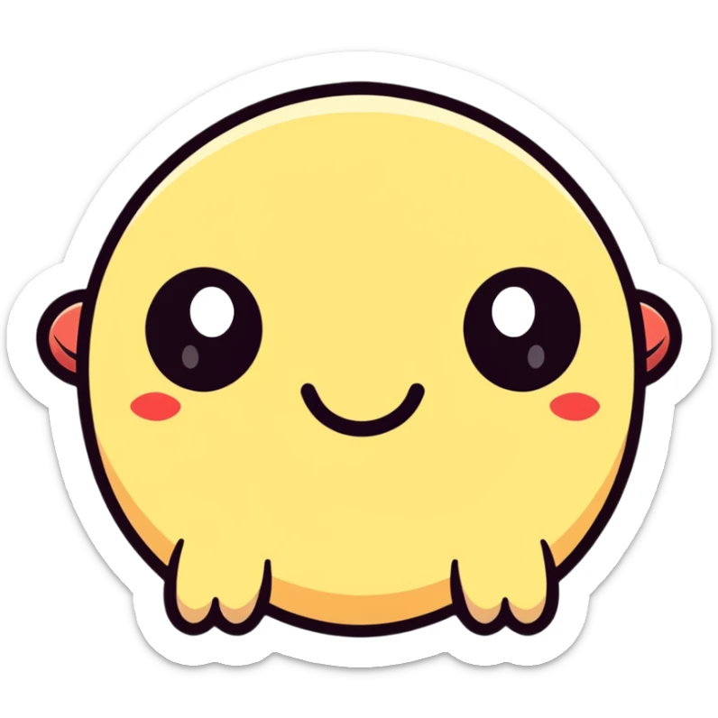 cartoon sticker of a suspicious face with wide eyes and mouth open in disbelief, 'what the hell' vibe sticker