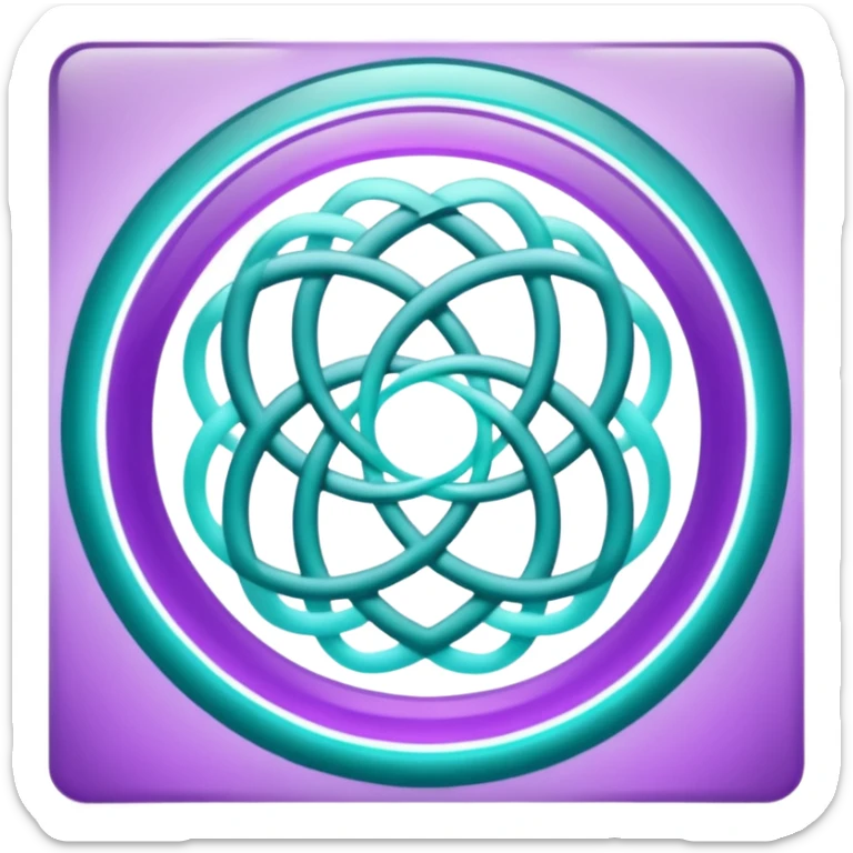 An emoji for mental wellness, calming, mystical for Reclaim.  Not a person, an object or symbol. something along the lines of recycle, reuse, RECLAIM. Make it lean on the mystical side sticker