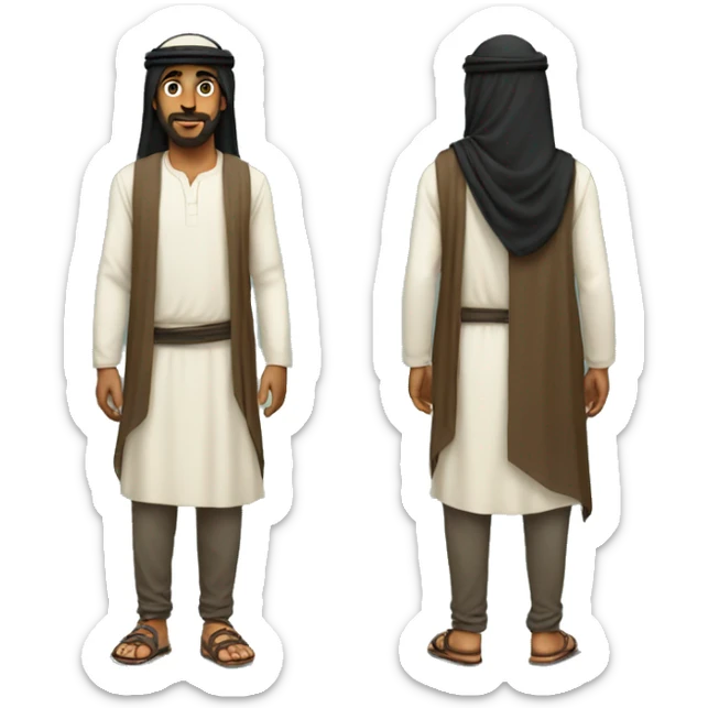 arab full-length sticker