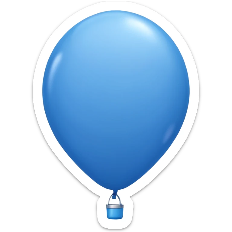 pretty blue balloon sticker