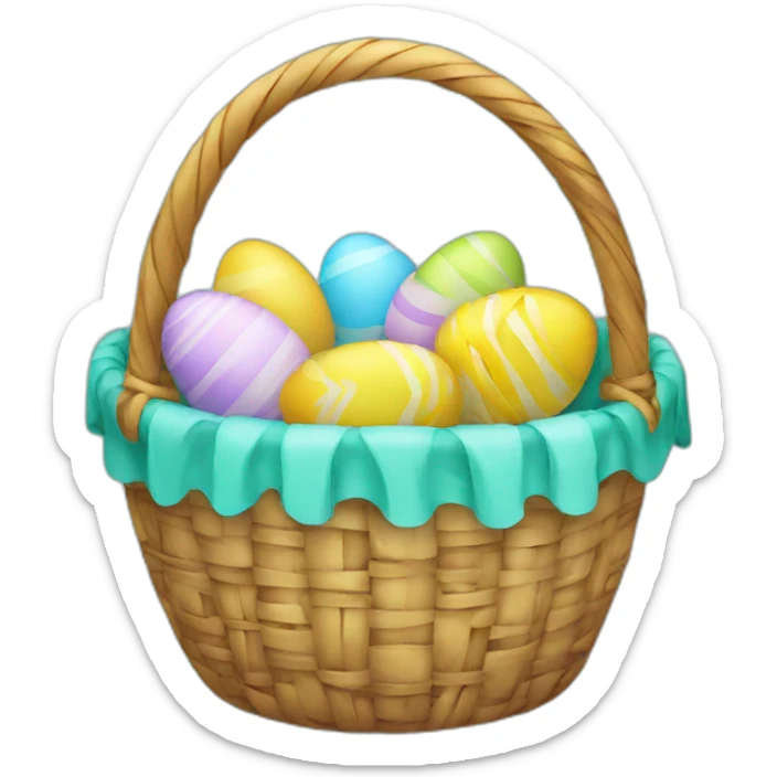 easter basket sticker