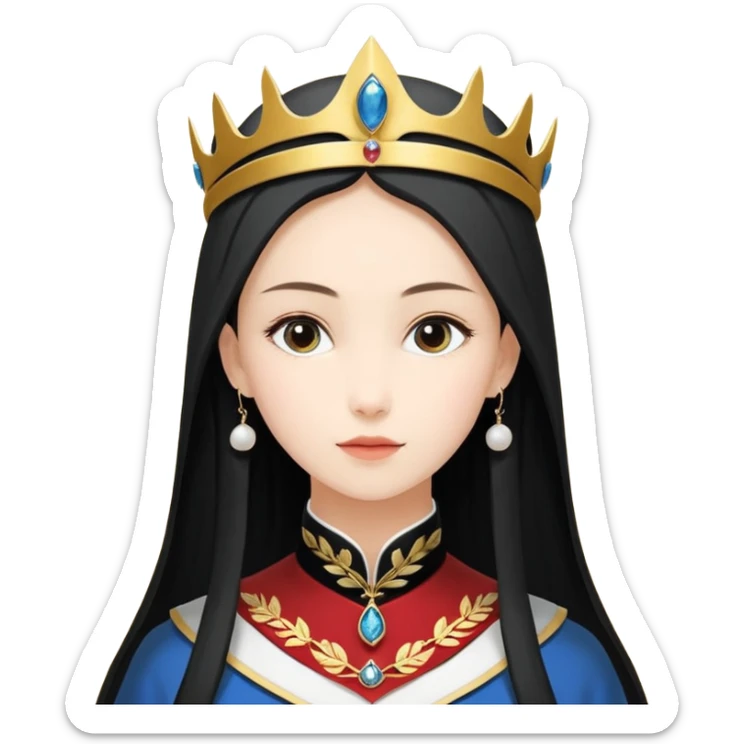 Девушка белокожая на беговой дорожке, с длинными светло-лиловыми волосами, в лиловом топе, в серых спортивных штанах, с черными ресницами sticker