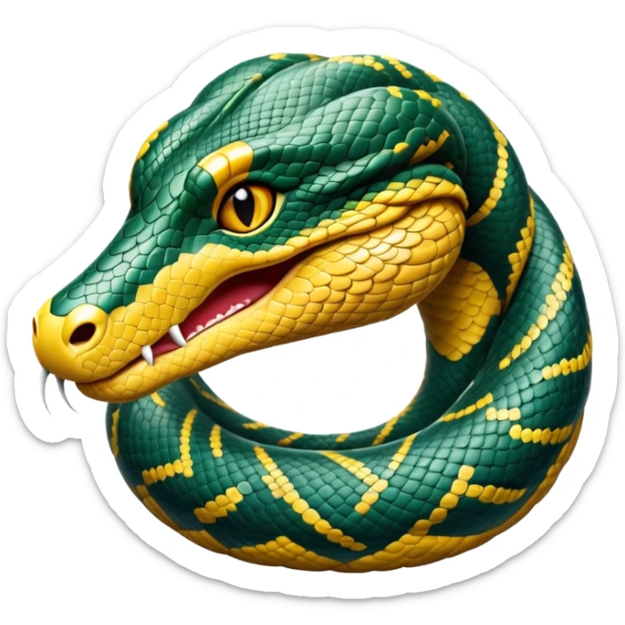 cinematic-noble-anaconda-portrait-emoji,-poised-and-imposing,-with-a-massive,-sinuous-build-draped-in-intricately-patterned-scales-and-piercing,-focused-eyes,-simplified-yet-sharp-and-sophisticated-features,-highly-detailed sticker