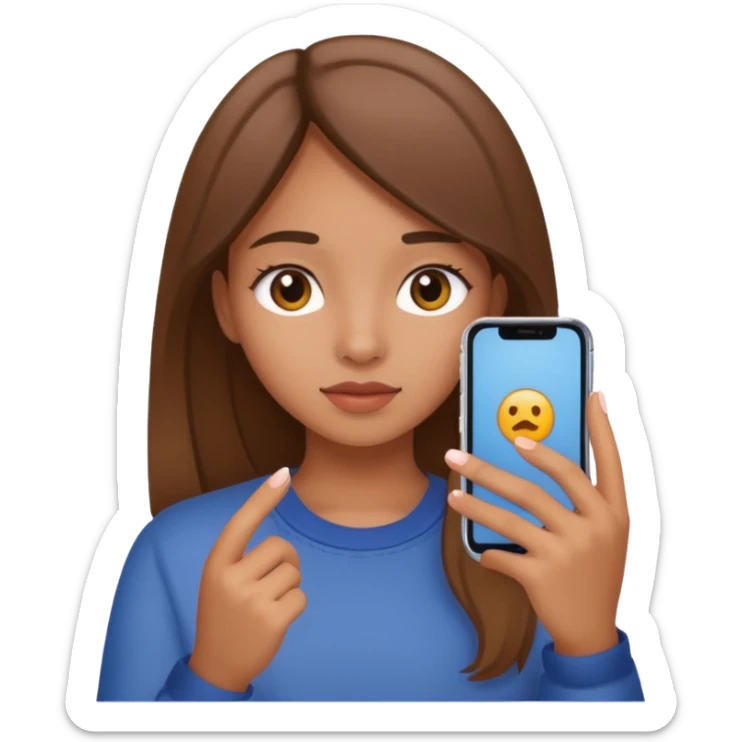 Una Chica tomando spaps sticker