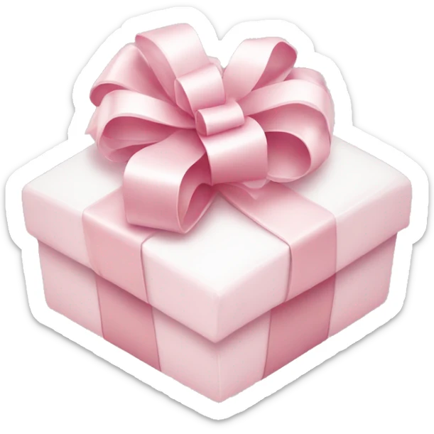 Light pink Christmas gifts under a white Christmas tree  sticker