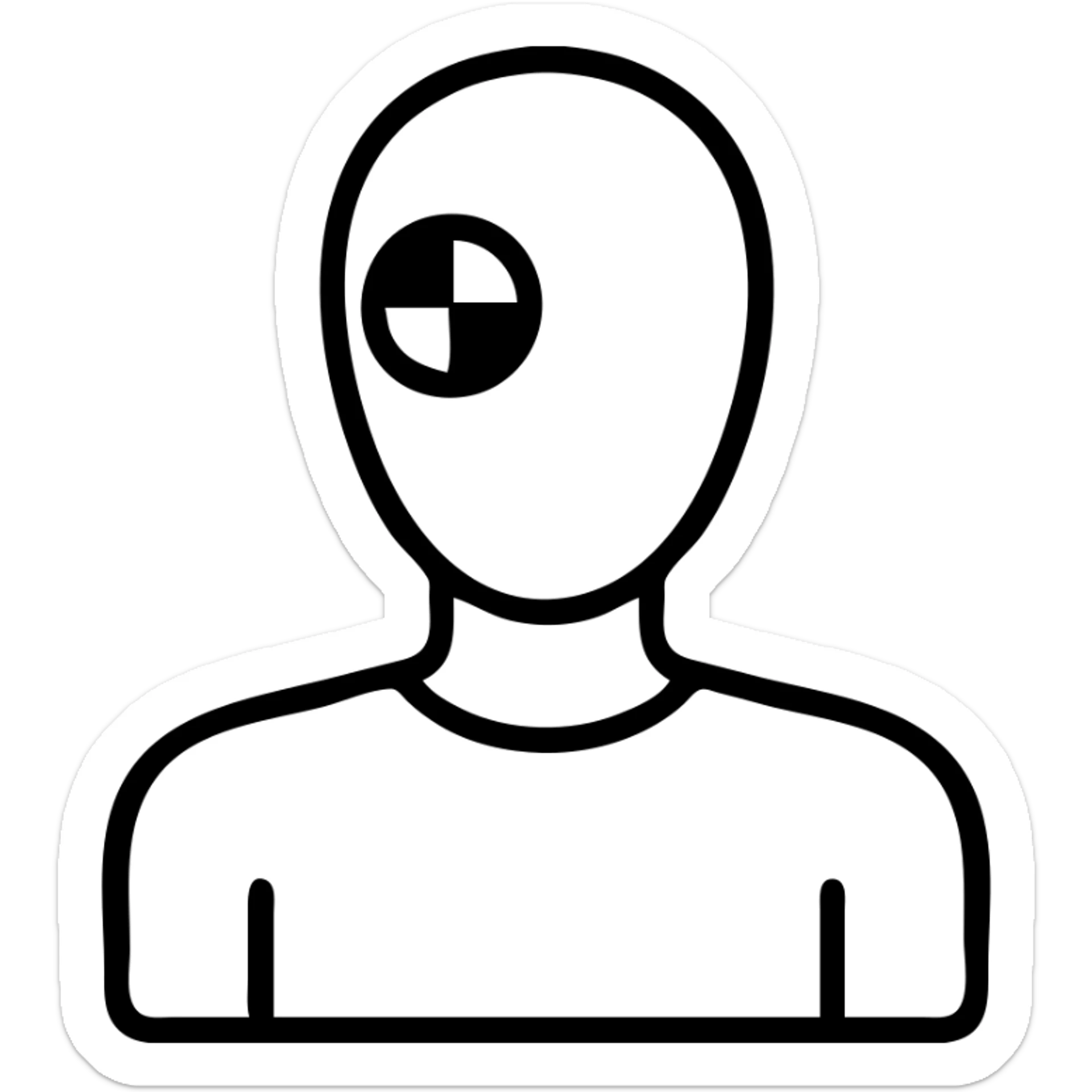 crash test dummy sticker