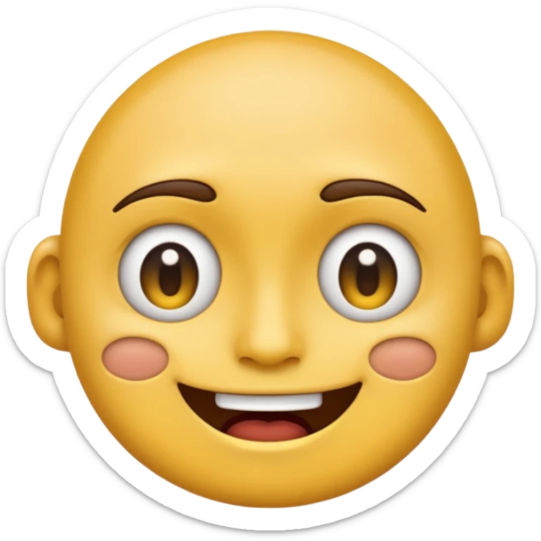 I want to create an emoji in that image we can see both Sad and happy feeling simultaneously sticker