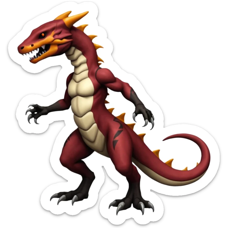  Venom-Marowak-Salandit-hybrid-fantasy-creature (full body) with markings sticker