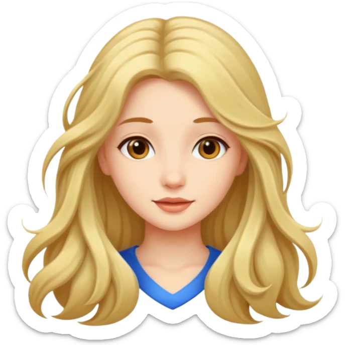 The beautiful girl  sticker