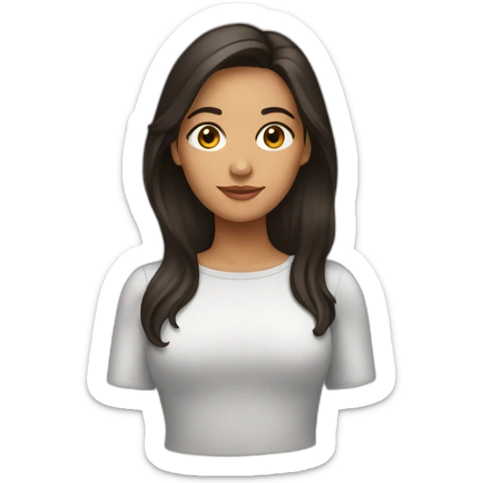 latina brune sticker