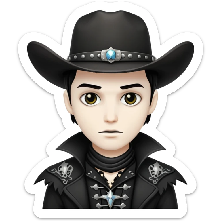 Gothic Cowboy  sticker