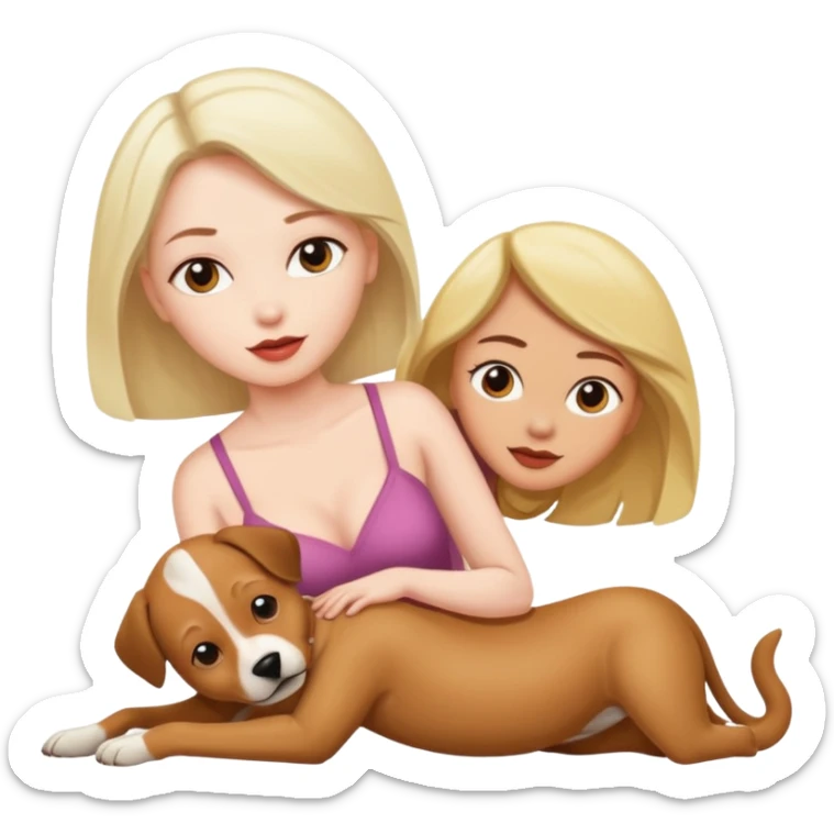 woman to man in doggy style sex position sticker