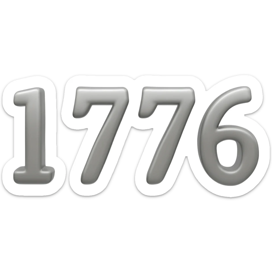 USA 1776 sticker