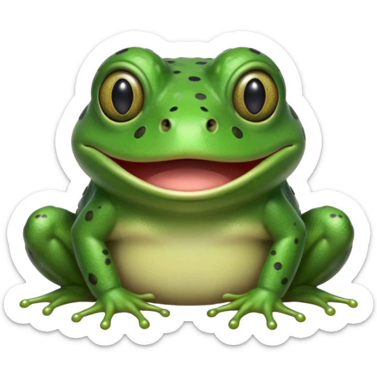 built upon the green bufo frog meme face meme, build me one for bufo-finds-your-email-offensive sticker