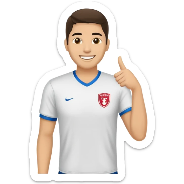 un icono de usuario con camiseta del club universitario de deportes sticker