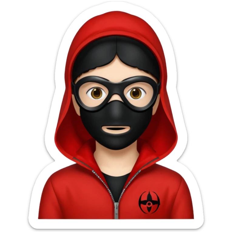 I want a emoji of a character Berlin from money heist. With his costume  sticker