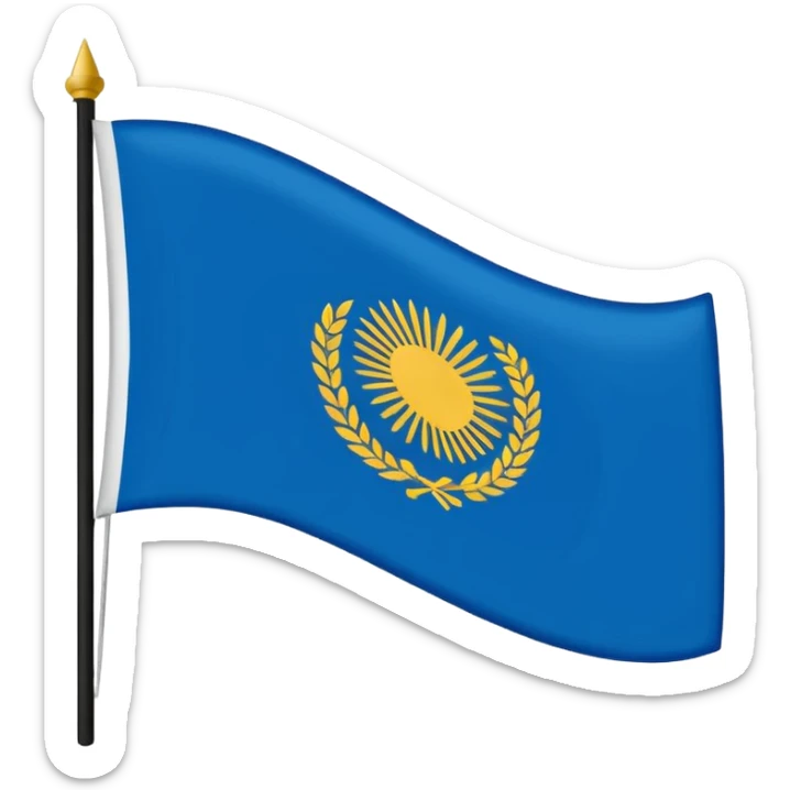 Bandera con tres líneas la de arriba con azul o azul oscuro el del medio blanco y la de abajo negro sticker