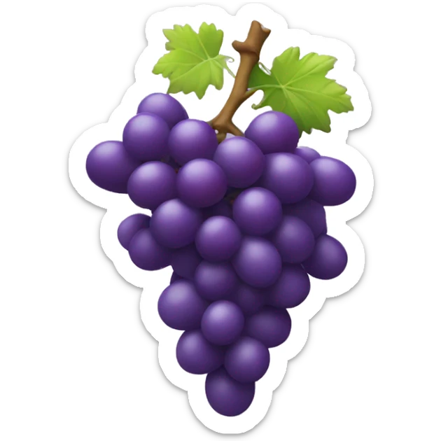 3D Grapes emoji  sticker