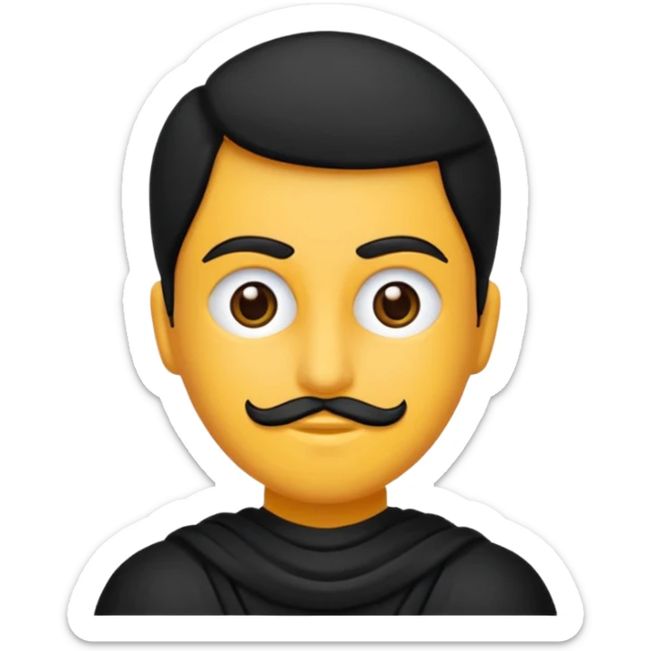 bir siyah içi boş yuvarlak içinede siyah bir artı ama artının o uçları yuvarlağı içinden azıcıkçıksın sticker