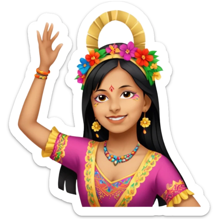 Traditional Dancer sticker