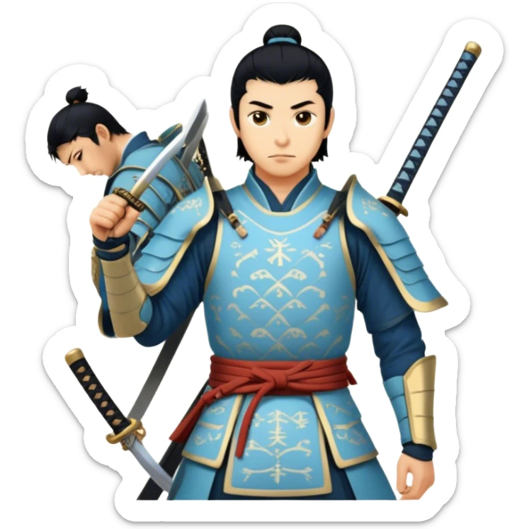 Elegant Samurai sticker