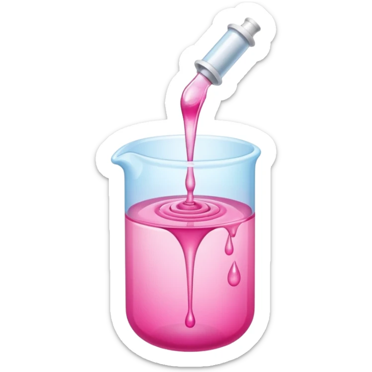 Injeção rosa sticker