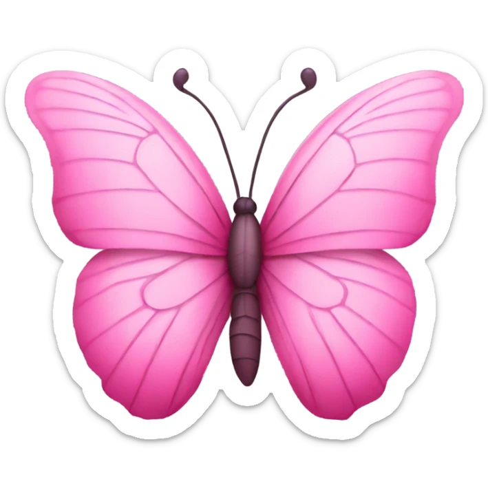 Pink butterfly  sticker