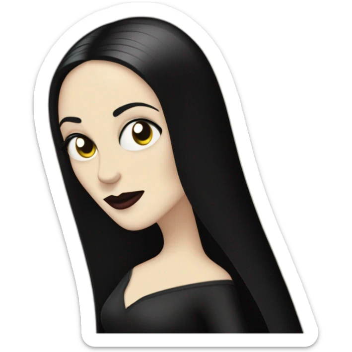 Morticia Addams sticker
