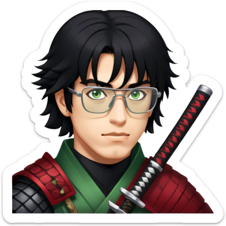 Fierce Samurai sticker